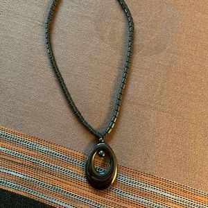 Genuine Hematite Stone Necklace